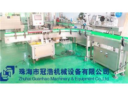 旋蓋機，鋁箔封口機，貼標機，噴碼機，整套生產線已完成生產送貨至客戶公司