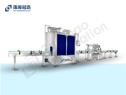 自動(dòng)16頭醫(yī)用鹽水防腐灌裝、旋蓋生產(chǎn)線